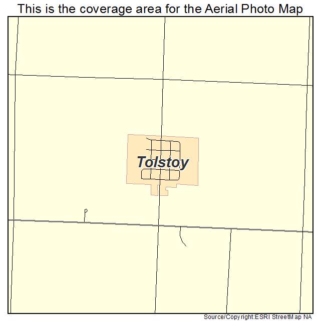 Tolstoy, SD location map 