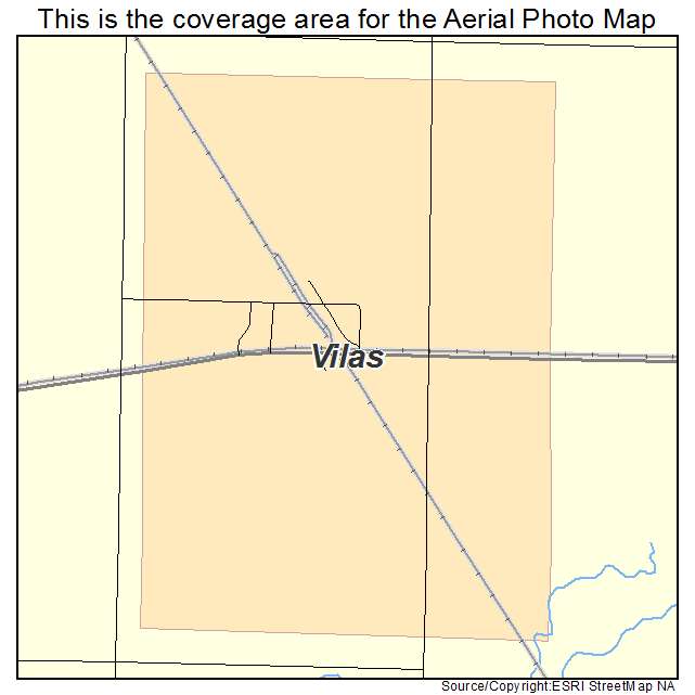 Vilas, SD location map 