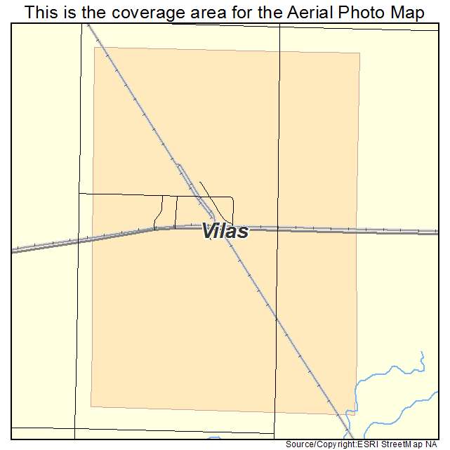 Vilas, SD location map 