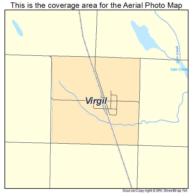 Virgil, SD location map 