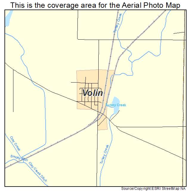 Volin, SD location map 