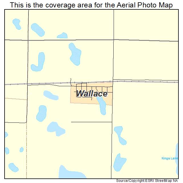 Wallace, SD location map 