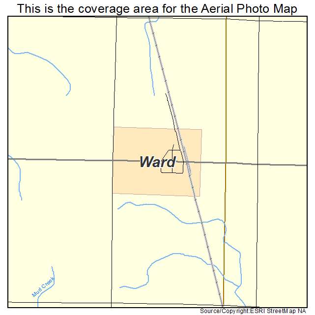 Ward, SD location map 