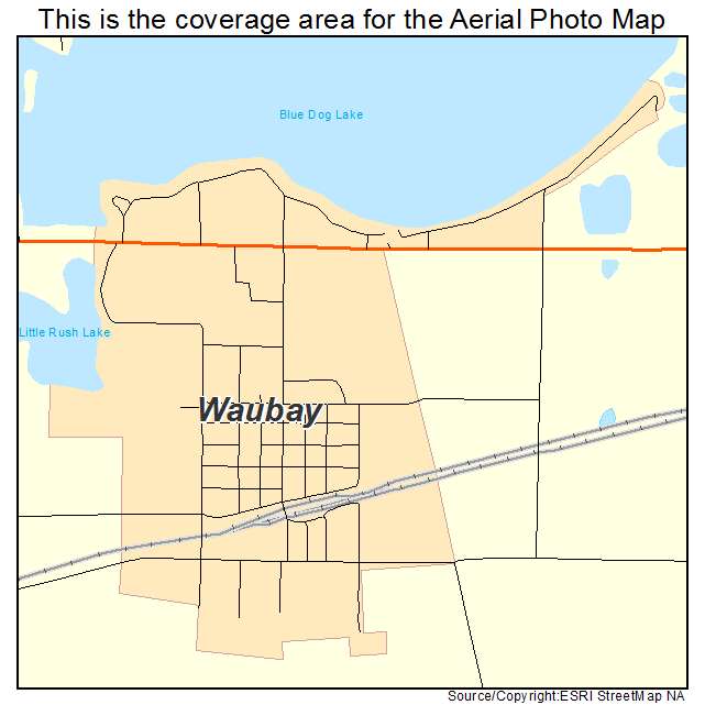 Waubay, SD location map 
