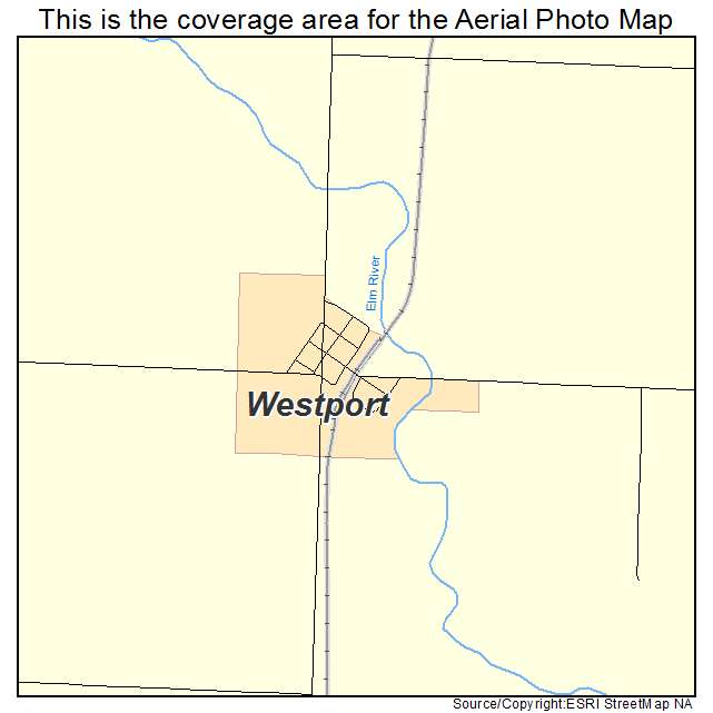Westport, SD location map 