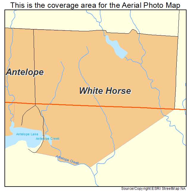 White Horse, SD location map 