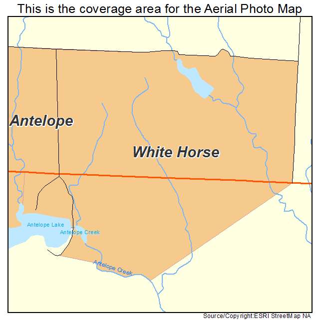 White Horse, SD location map 