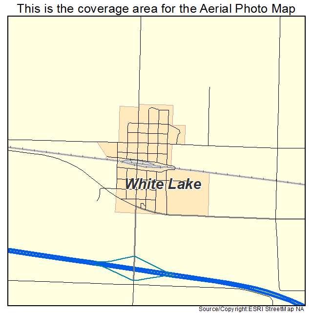 White Lake, SD location map 
