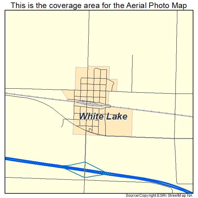 White Lake, SD location map 