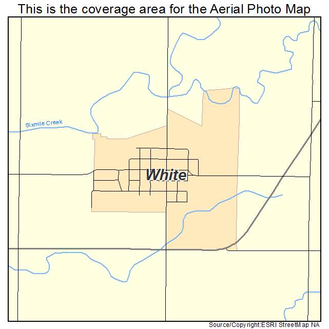 White, SD location map 