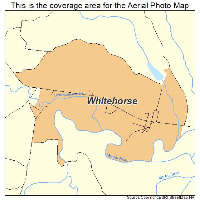 Whitehorse, SD location map 