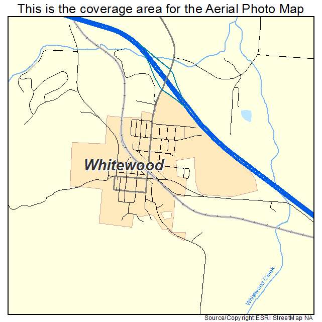 Whitewood, SD location map 