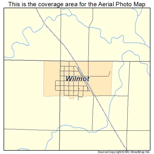 Wilmot, SD location map 