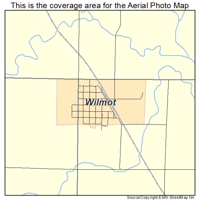 Wilmot, SD location map 