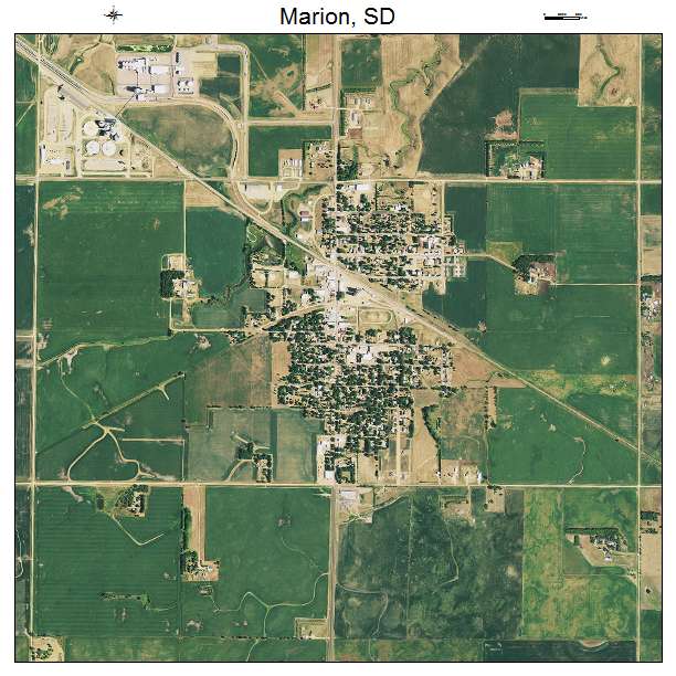 Marion, SD air photo map