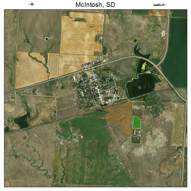 McIntosh, SD air photo map