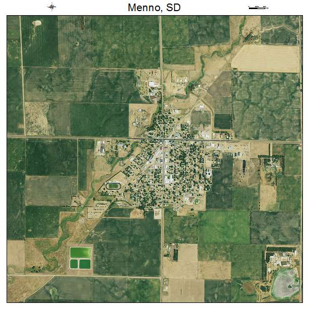 Menno, SD air photo map