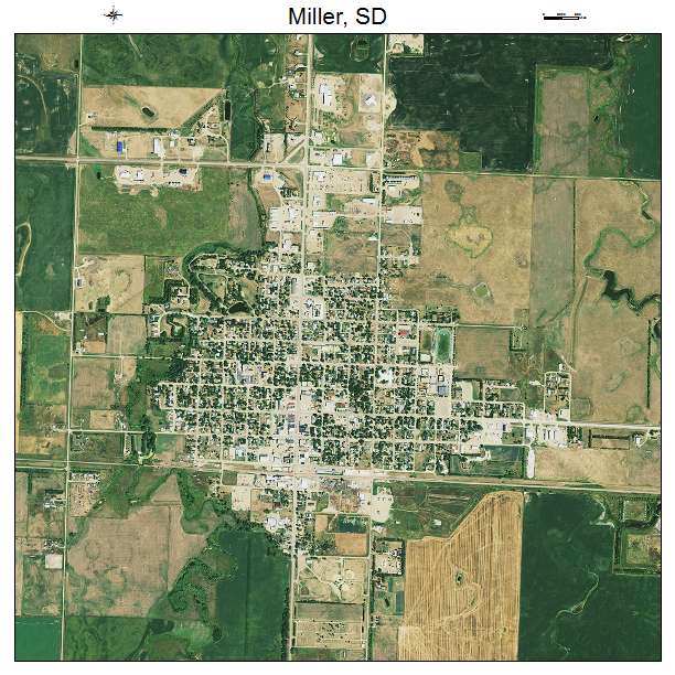 Miller, SD air photo map