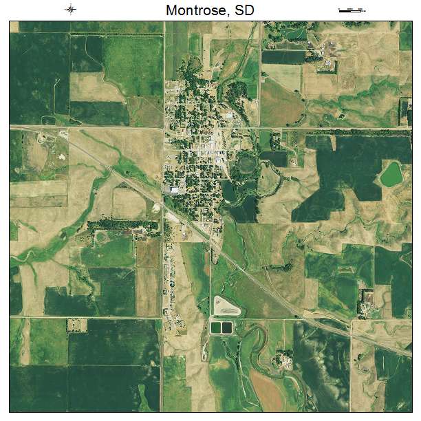 Montrose, SD air photo map