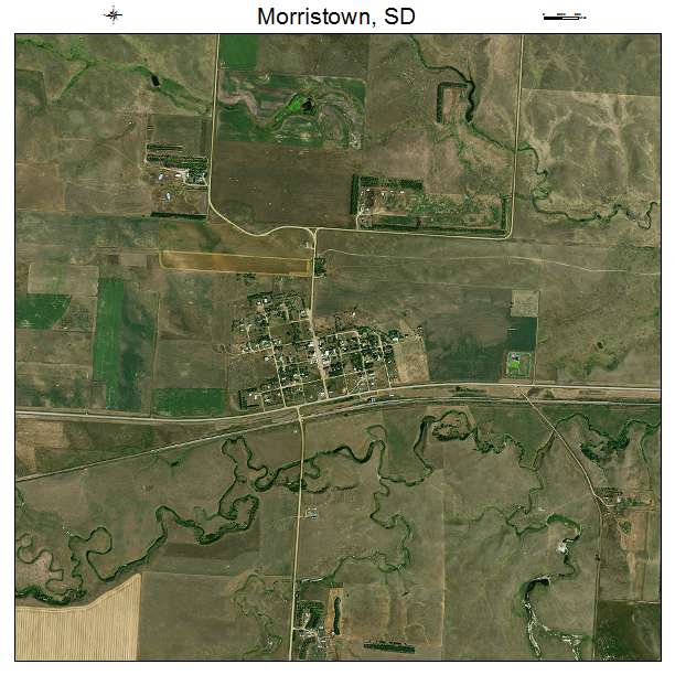 Morristown, SD air photo map