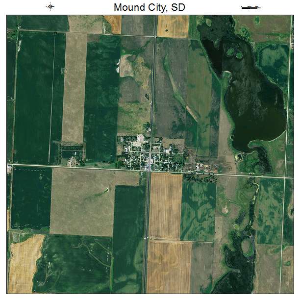 Mound City, SD air photo map