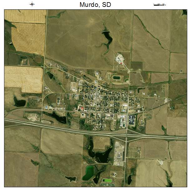 Murdo, SD air photo map