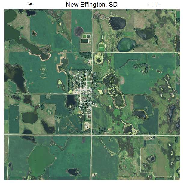 New Effington, SD air photo map