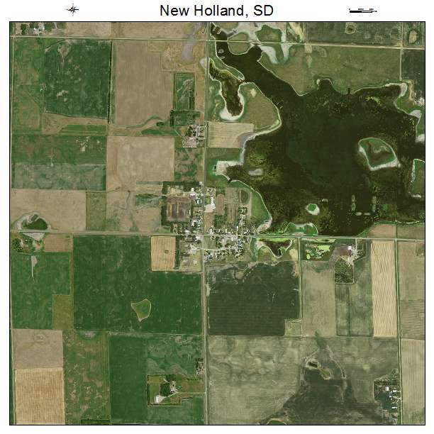 New Holland, SD air photo map