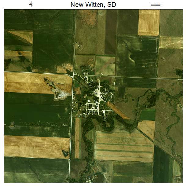 New Witten, SD air photo map