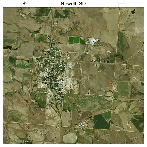 Newell, SD air photo map