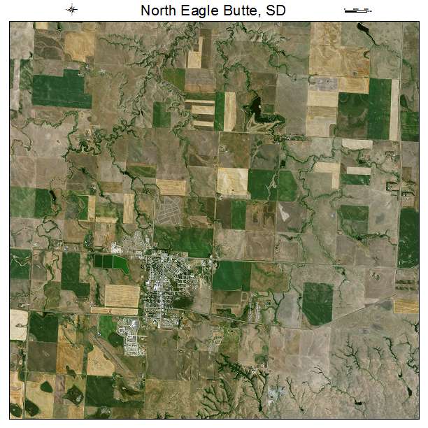 North Eagle Butte, SD air photo map
