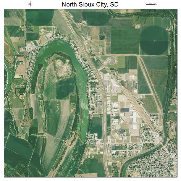 North Sioux City, SD air photo map