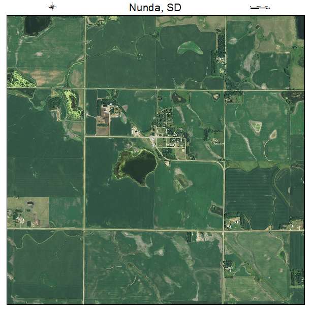 Nunda, SD air photo map