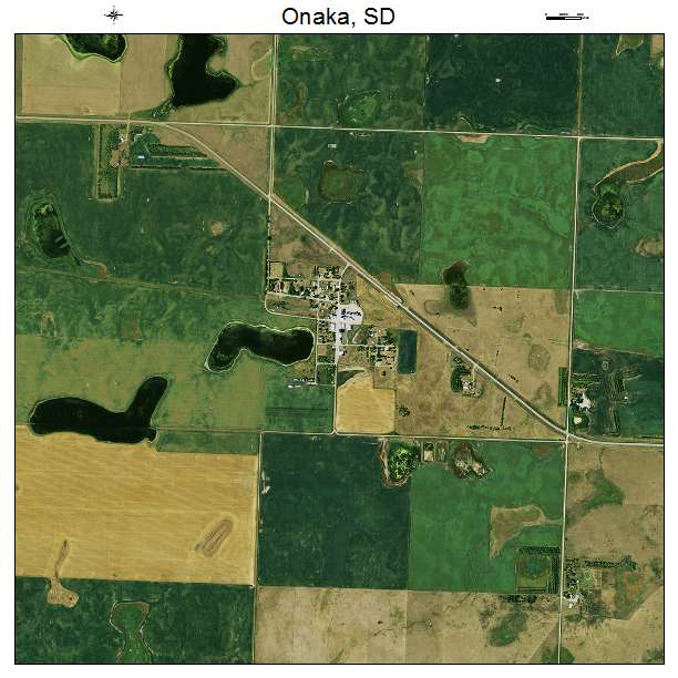 Onaka, SD air photo map