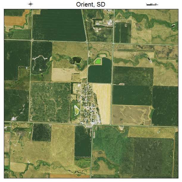 Orient, SD air photo map