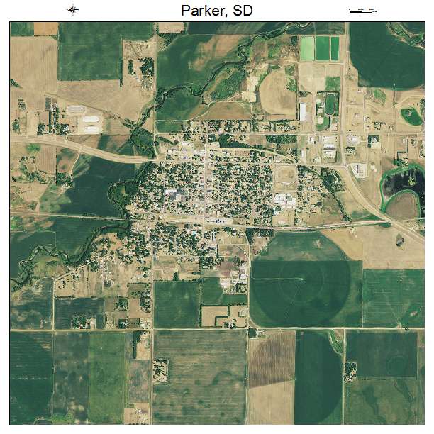 Parker, SD air photo map