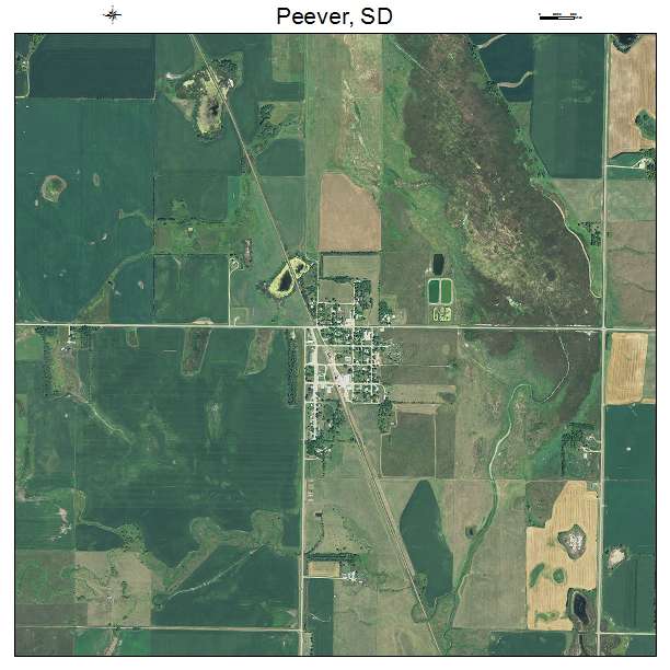 Peever, SD air photo map