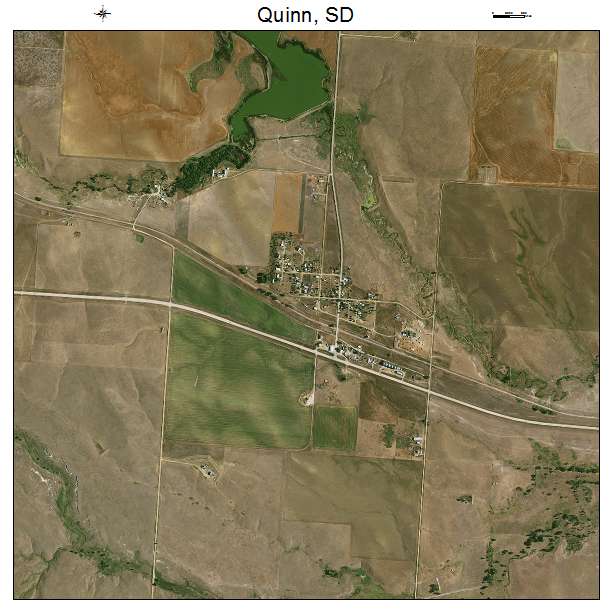 Quinn, SD air photo map