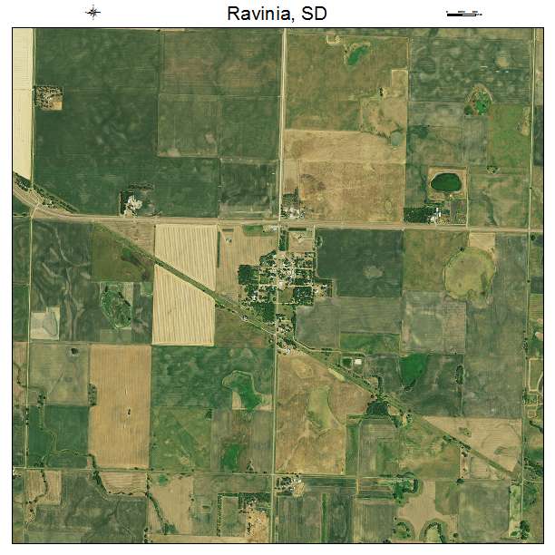 Ravinia, SD air photo map