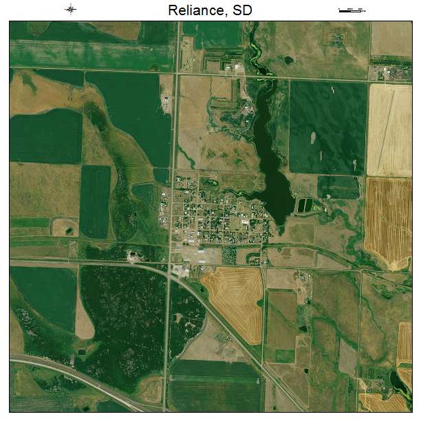 Reliance, SD air photo map