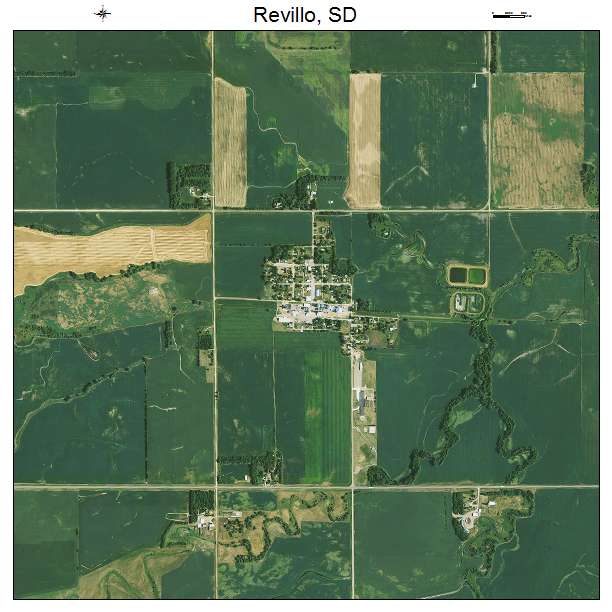 Revillo, SD air photo map