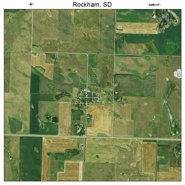 Rockham, SD air photo map