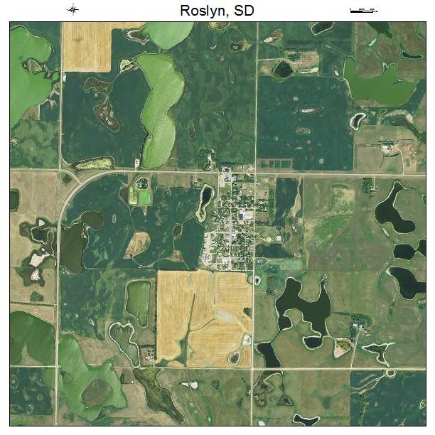 Roslyn, SD air photo map