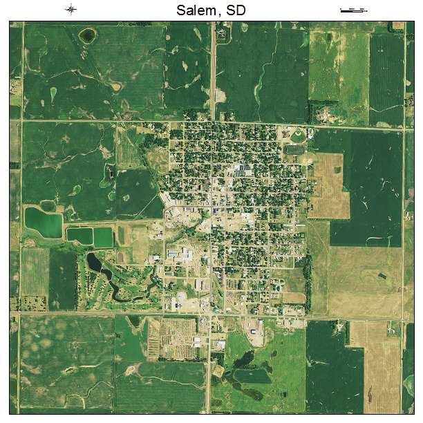 Salem, SD air photo map