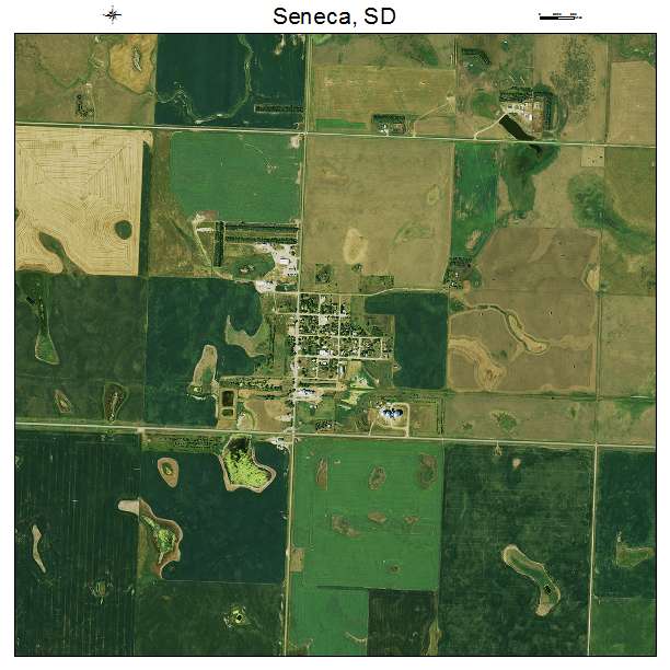 Seneca, SD air photo map