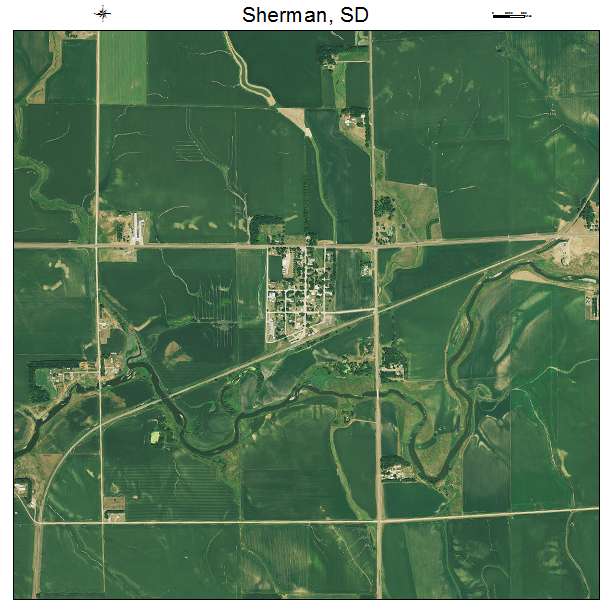 Sherman, SD air photo map