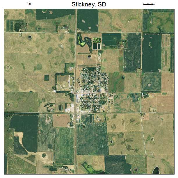 Stickney, SD air photo map