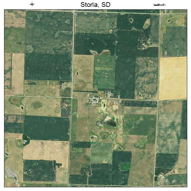 Storla, SD air photo map