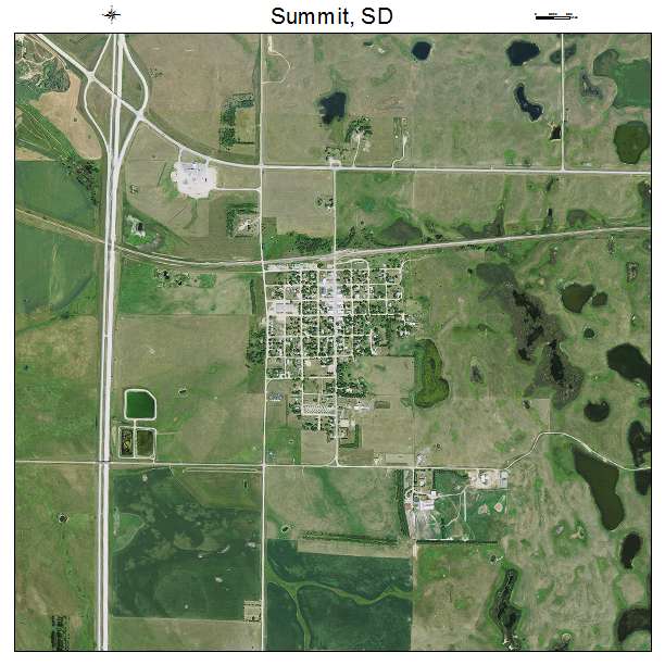 Summit, SD air photo map