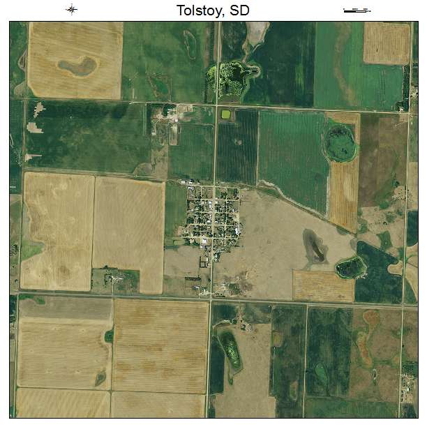 Tolstoy, SD air photo map